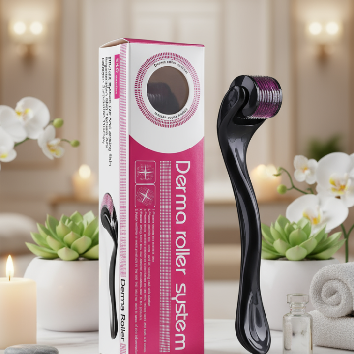 540 Derma Roller Titanium Micro Needle Roller 0.25mm Needles For Skin Care Professional Hair Growth Beard Growth dermaroller